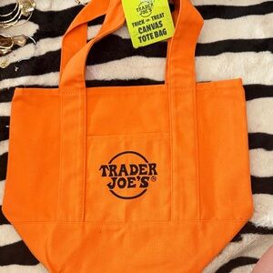 Trader Joe's orange  Canvas Tote Bag